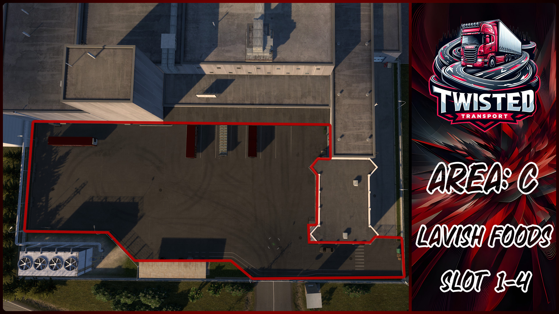 Parking layout for LAVISH FOODS