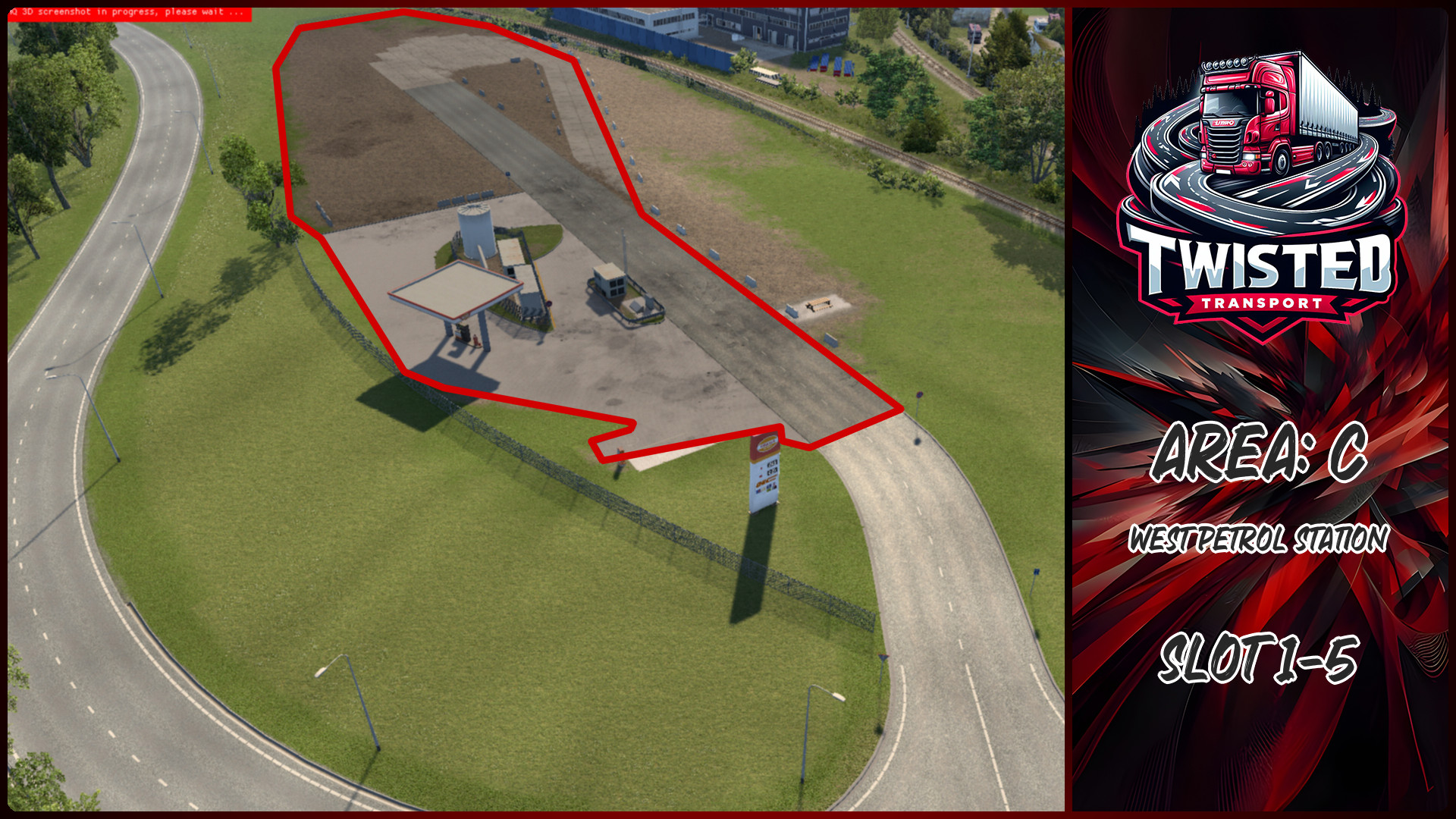 Parking layout for West Petrol Station