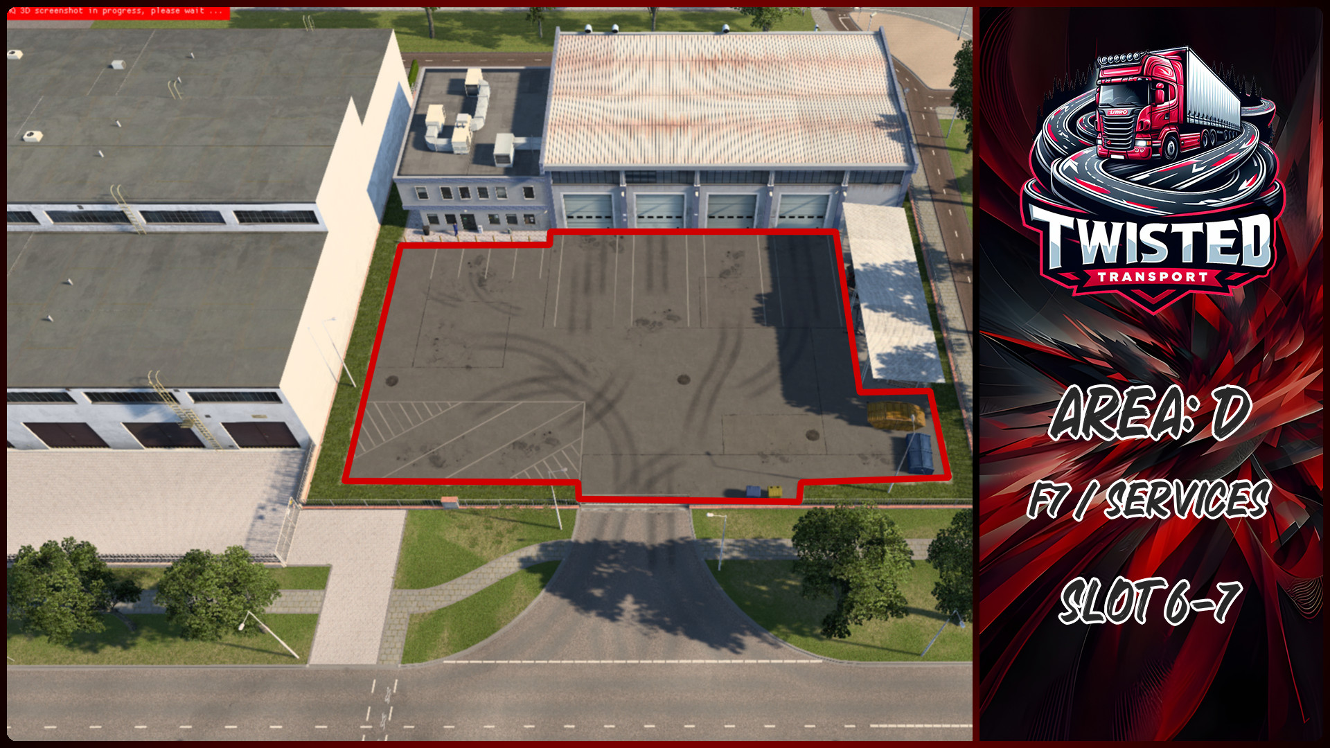 Parking layout for F7 / Services