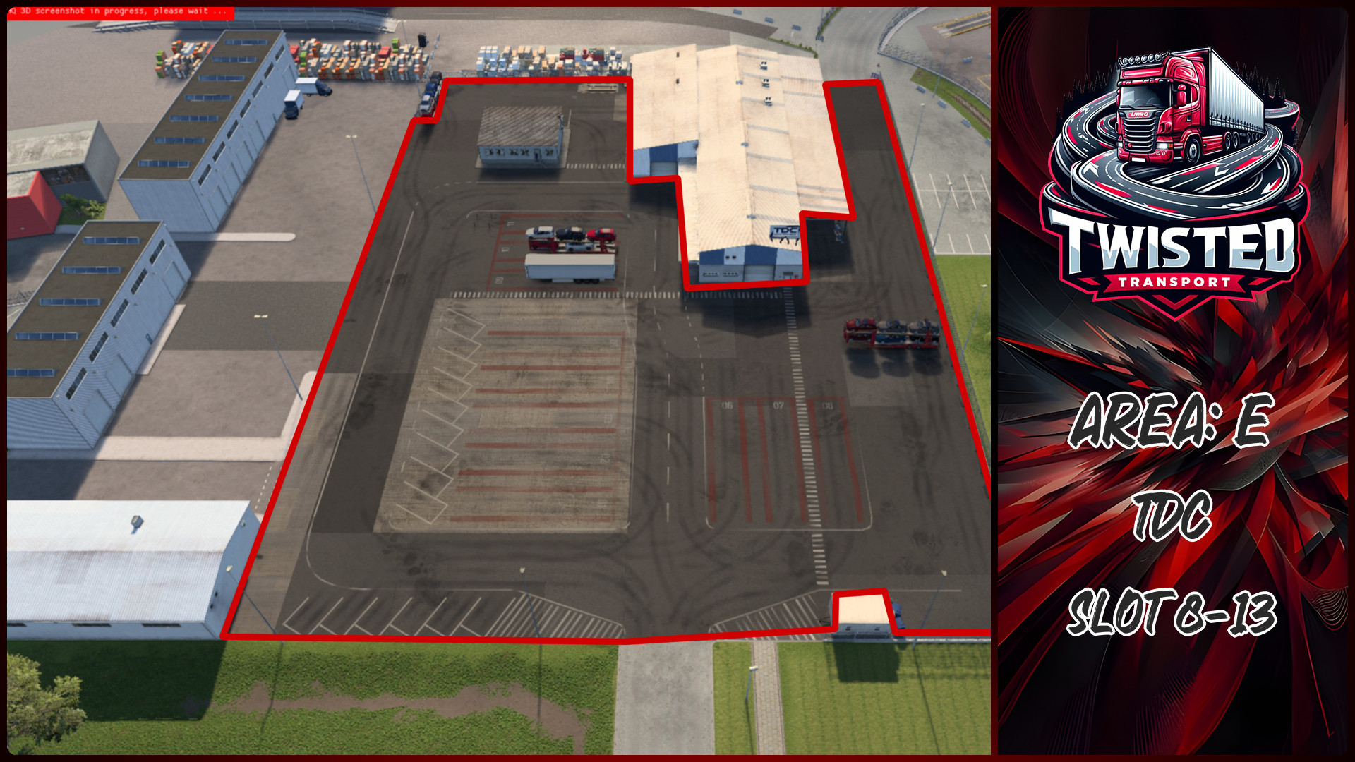 Parking layout for TDC