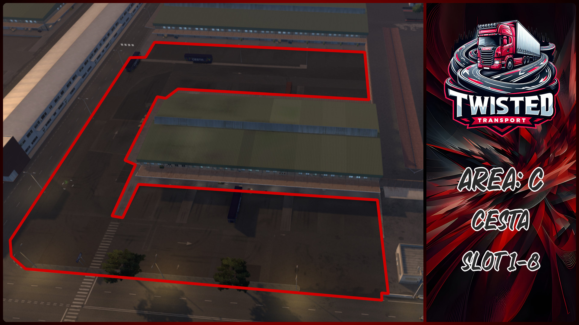 Parking layout for Cesta