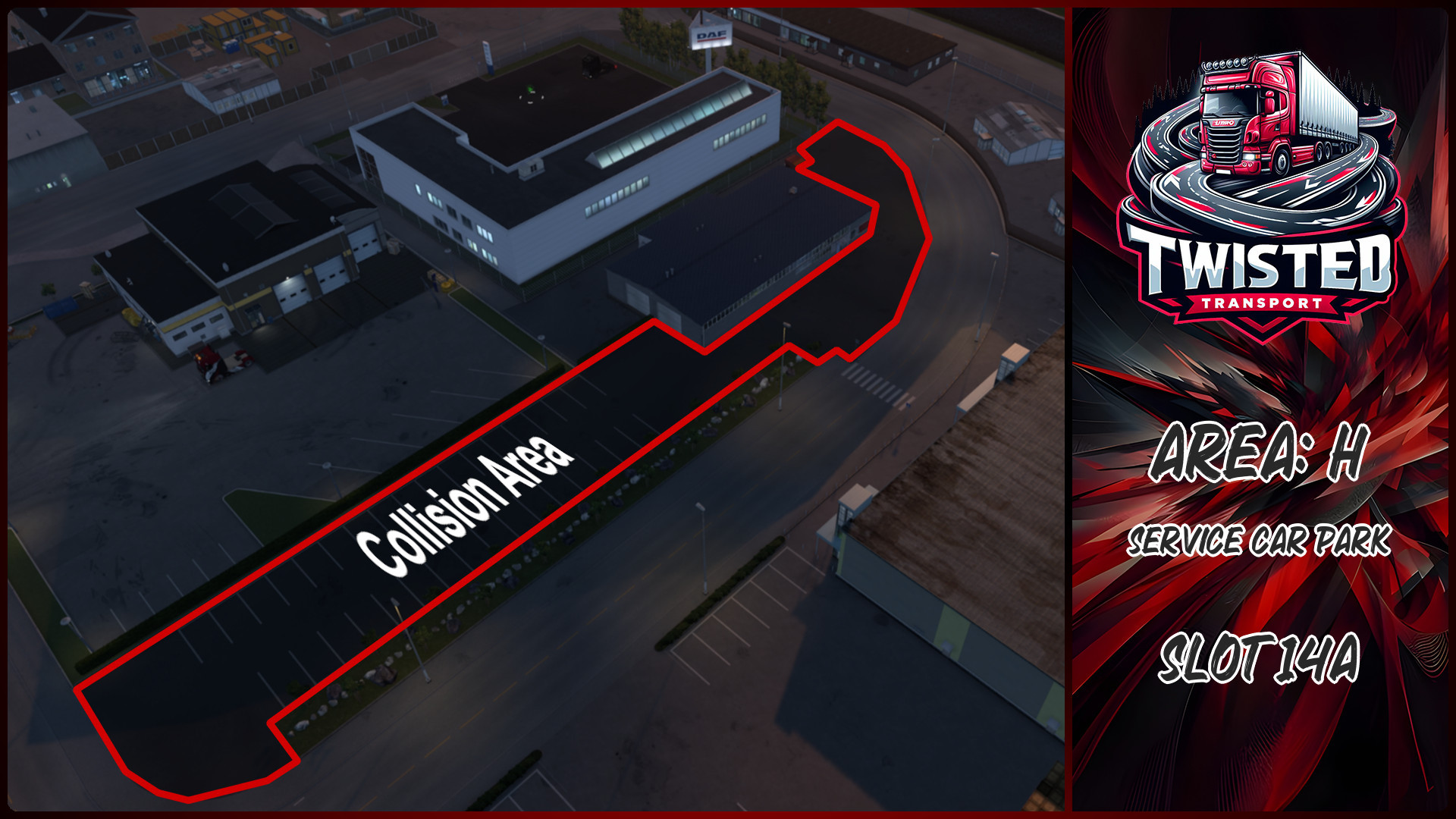 Parking layout for Service Car Park