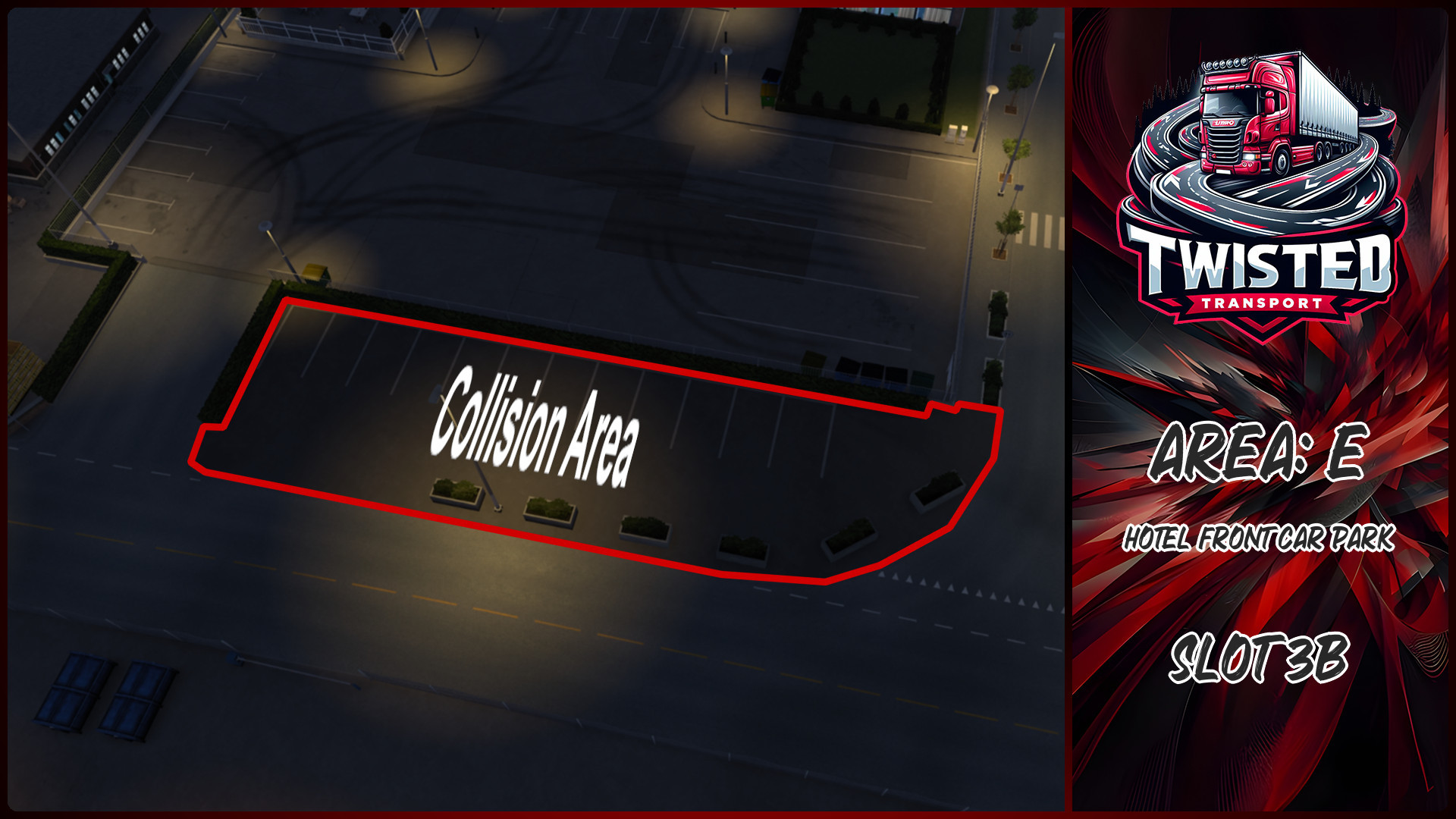 Parking layout for Hotel Front Car Park