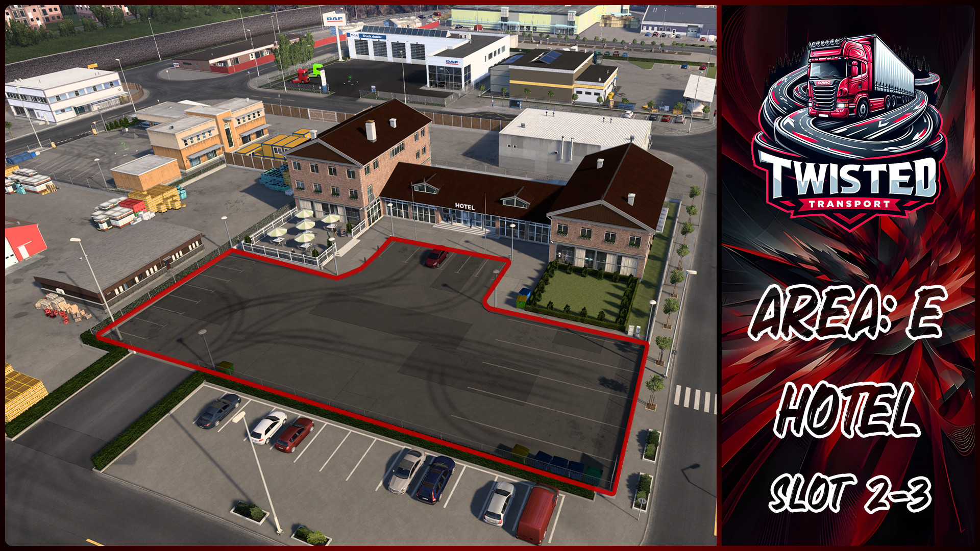 Parking layout for Hotel