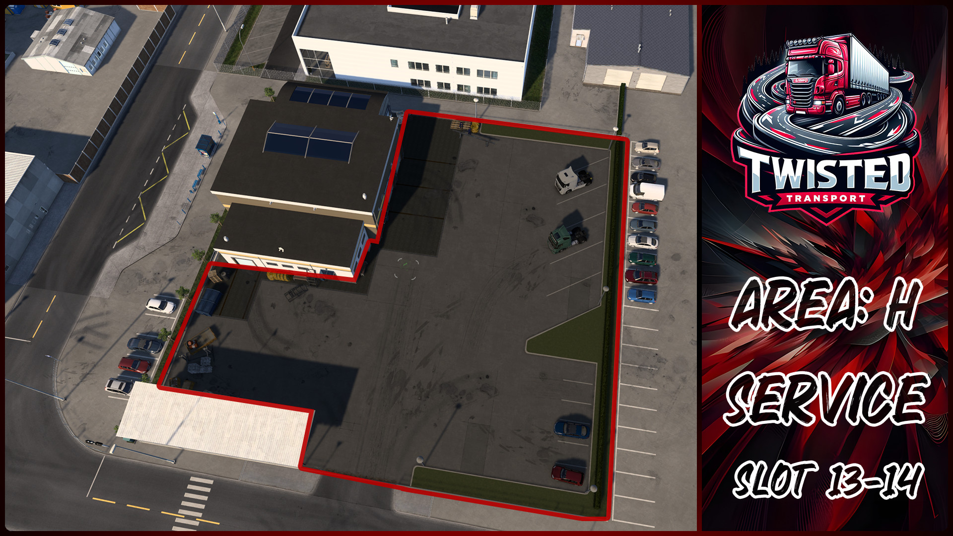 Parking layout for Service