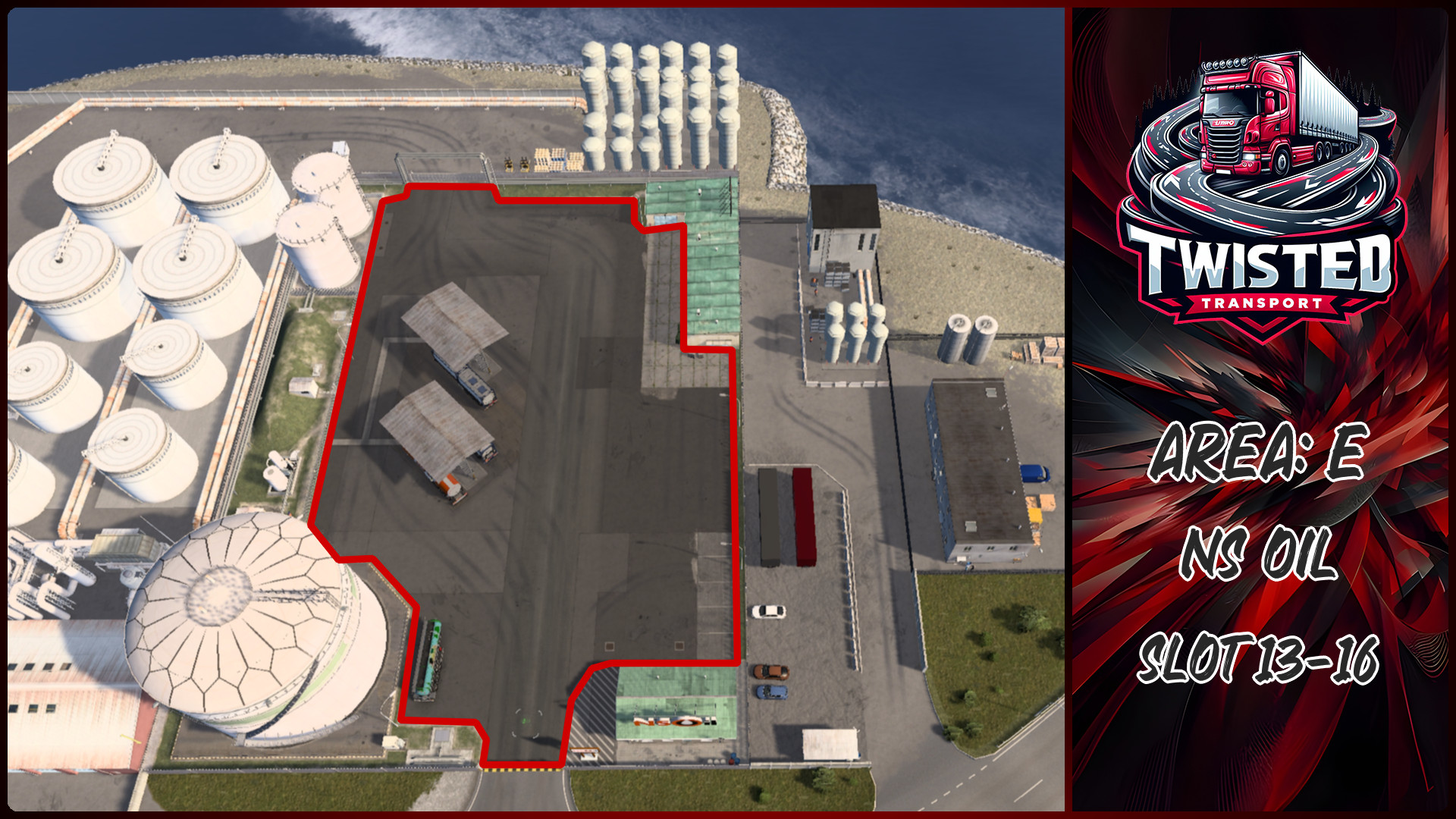 Parking layout for NS Oil