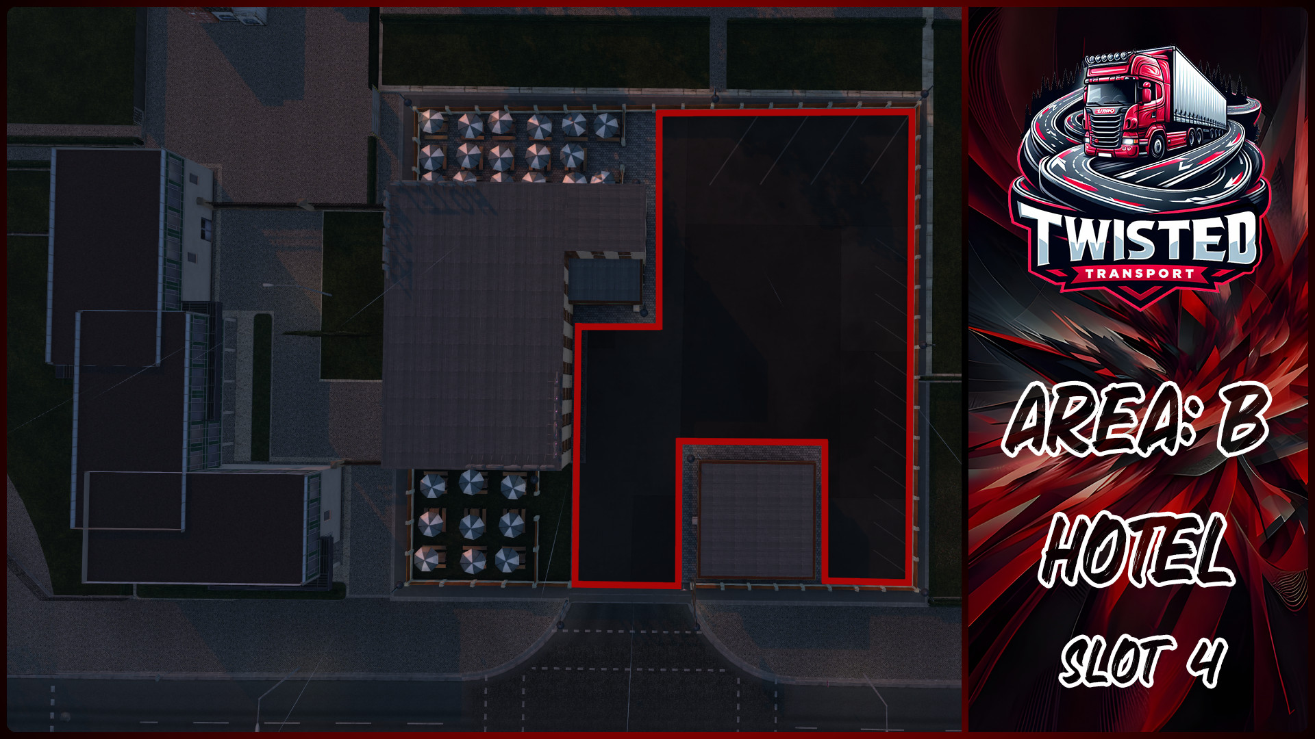 Parking layout for HOTEL