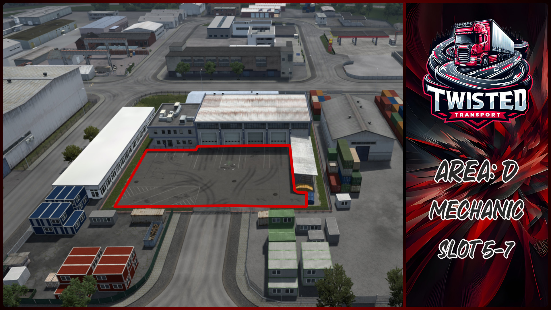 Parking layout for Mechanic