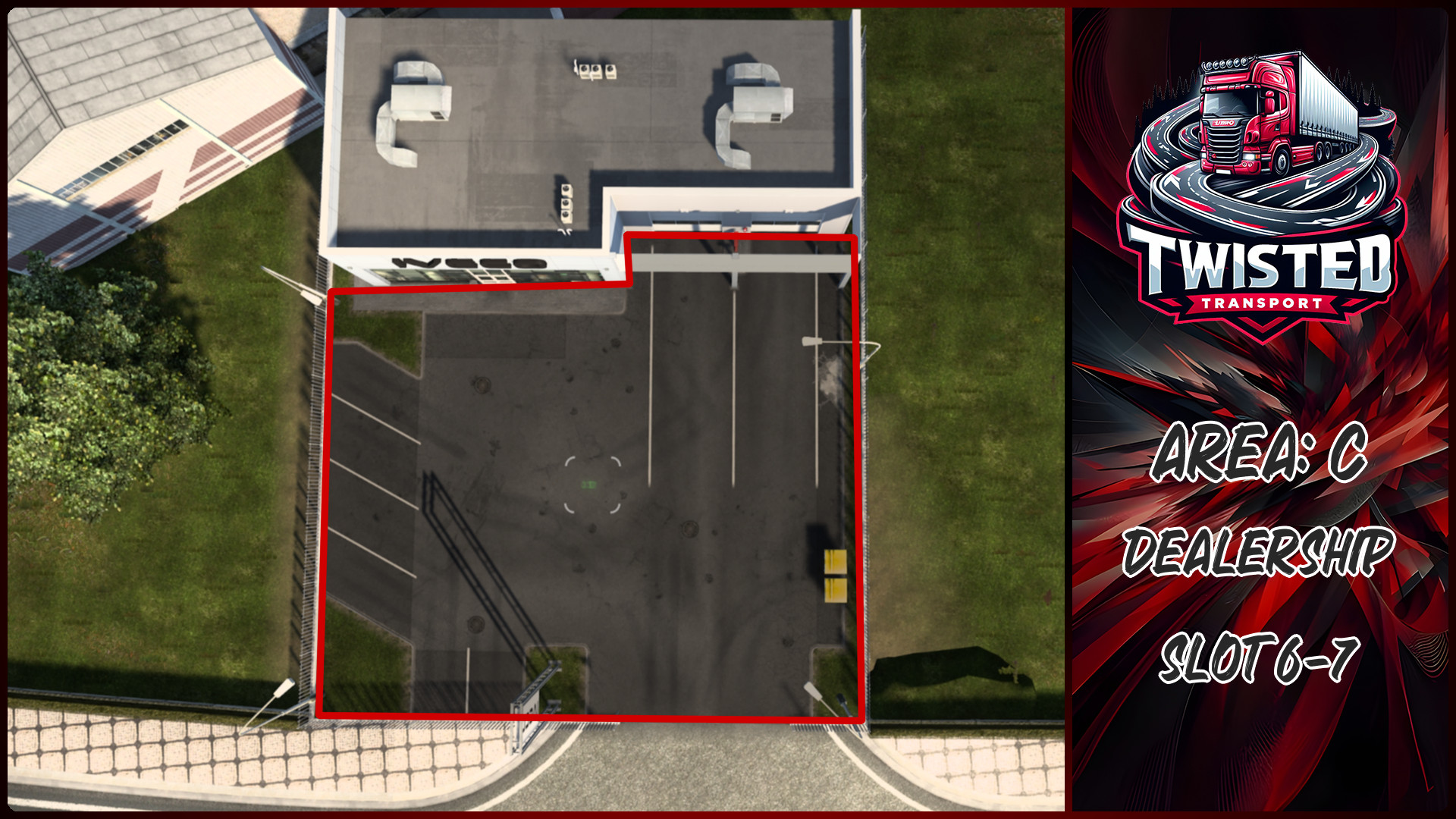 Parking layout for DEALERSHIP