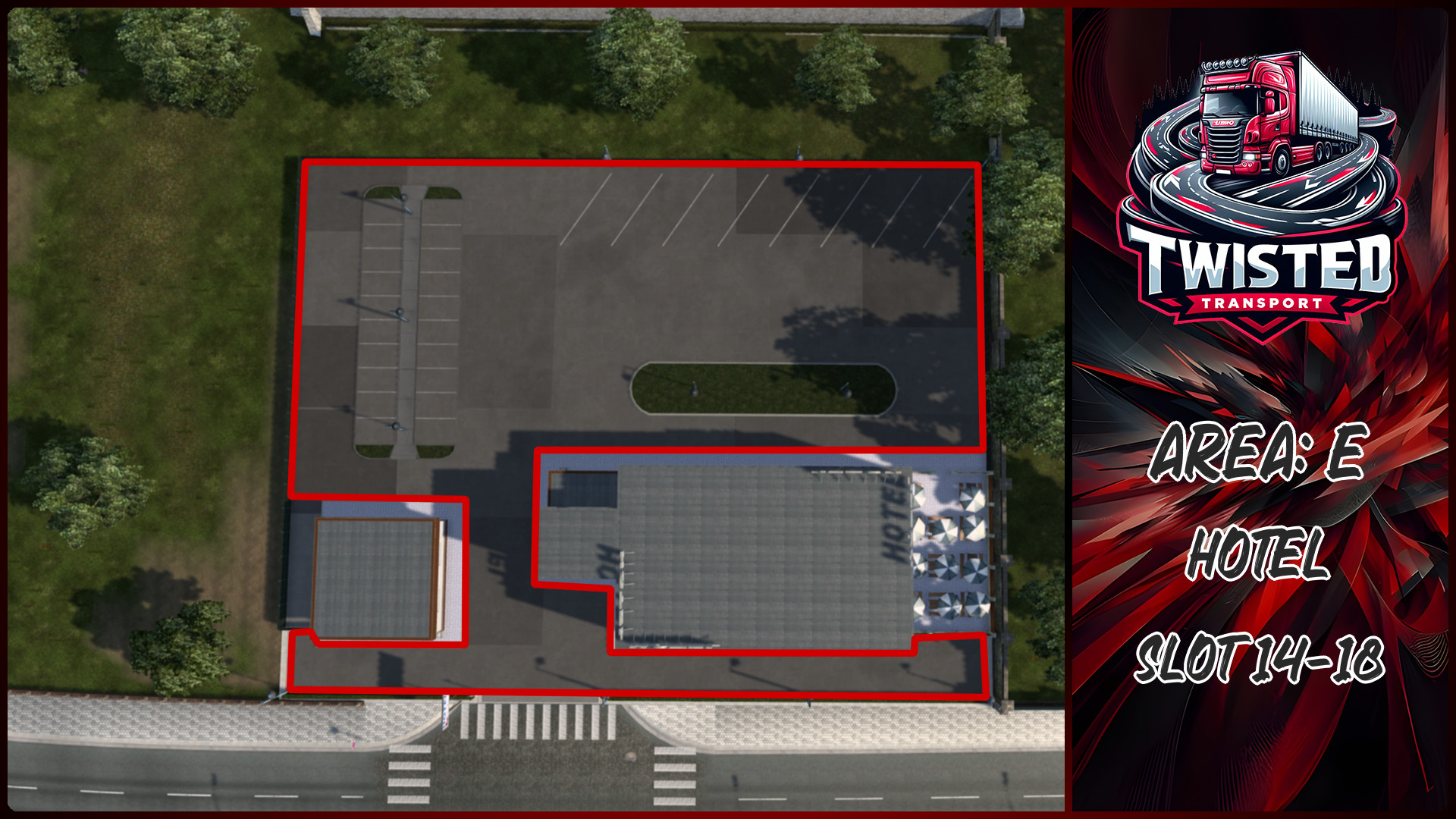 Parking layout for HOTEL