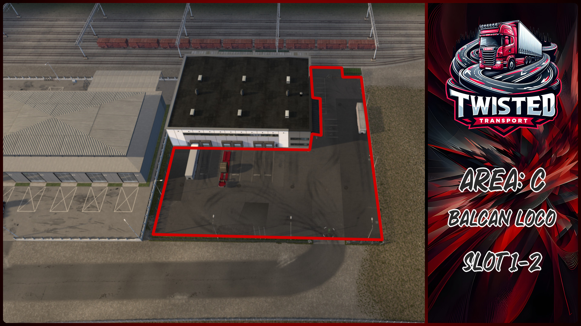 Parking layout for Balcan Loco