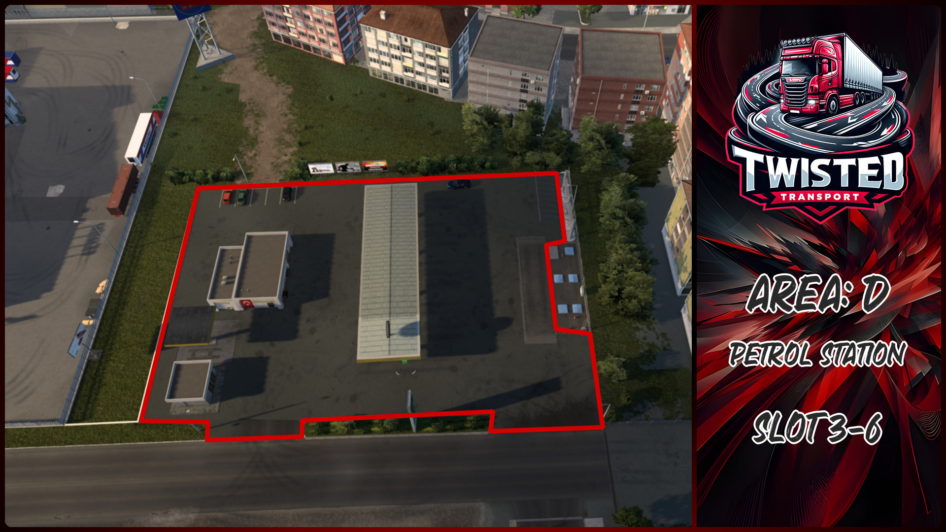 Parking layout for Petrol Station