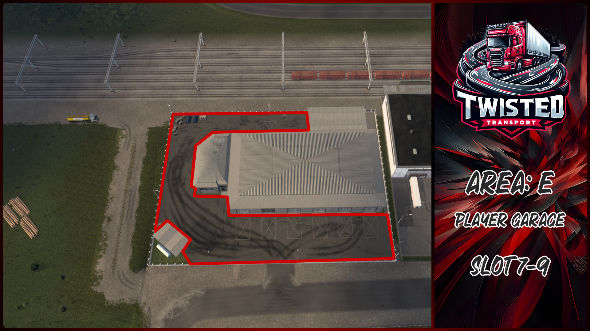 Parking layout for Player Garage