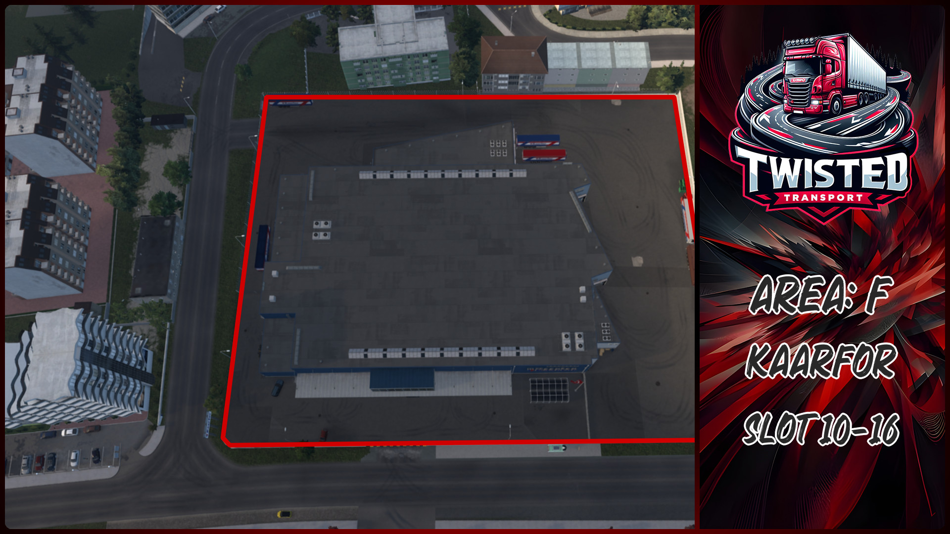 Parking layout for Kaarfor
