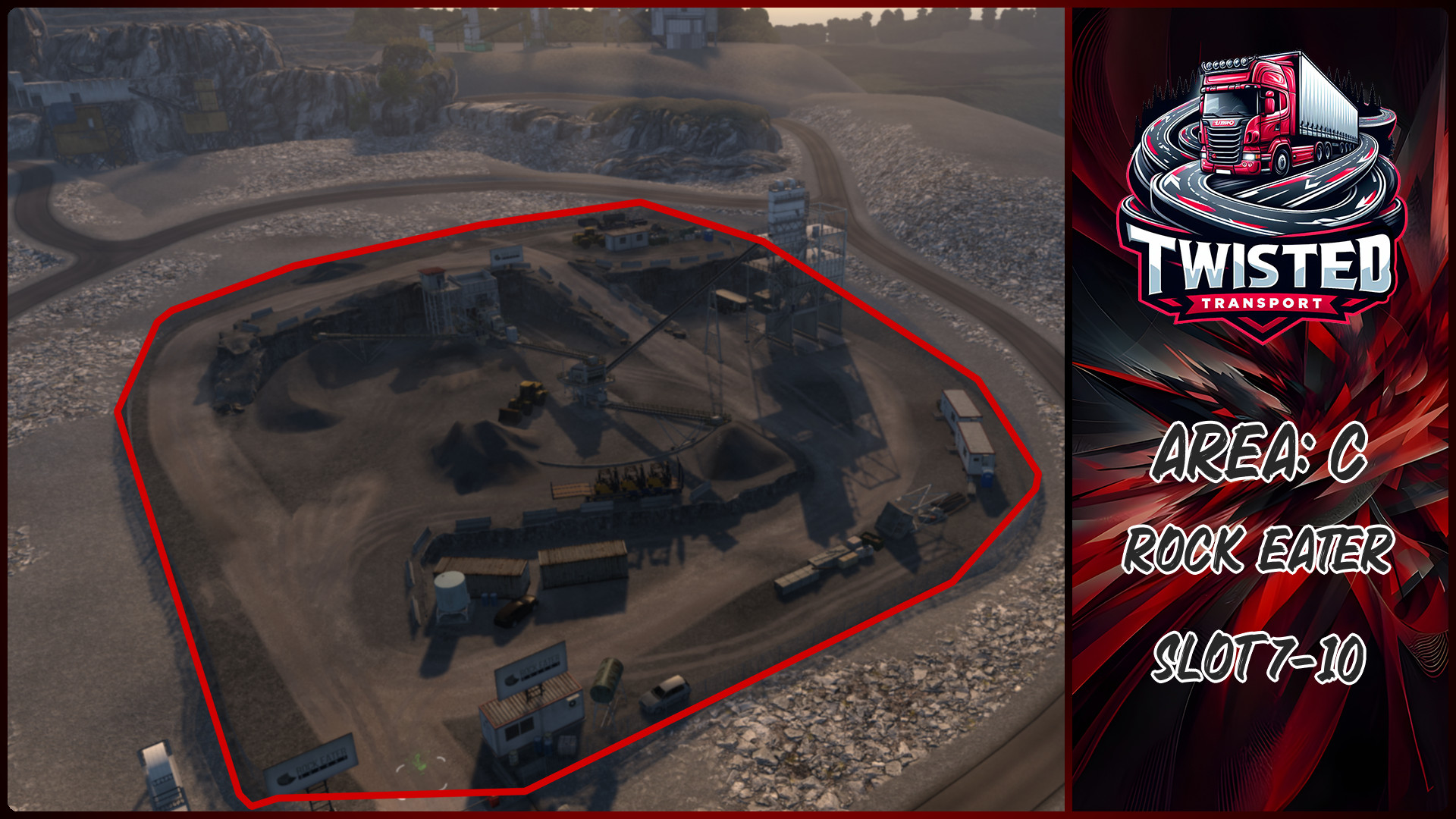 Parking layout for Rock Eater