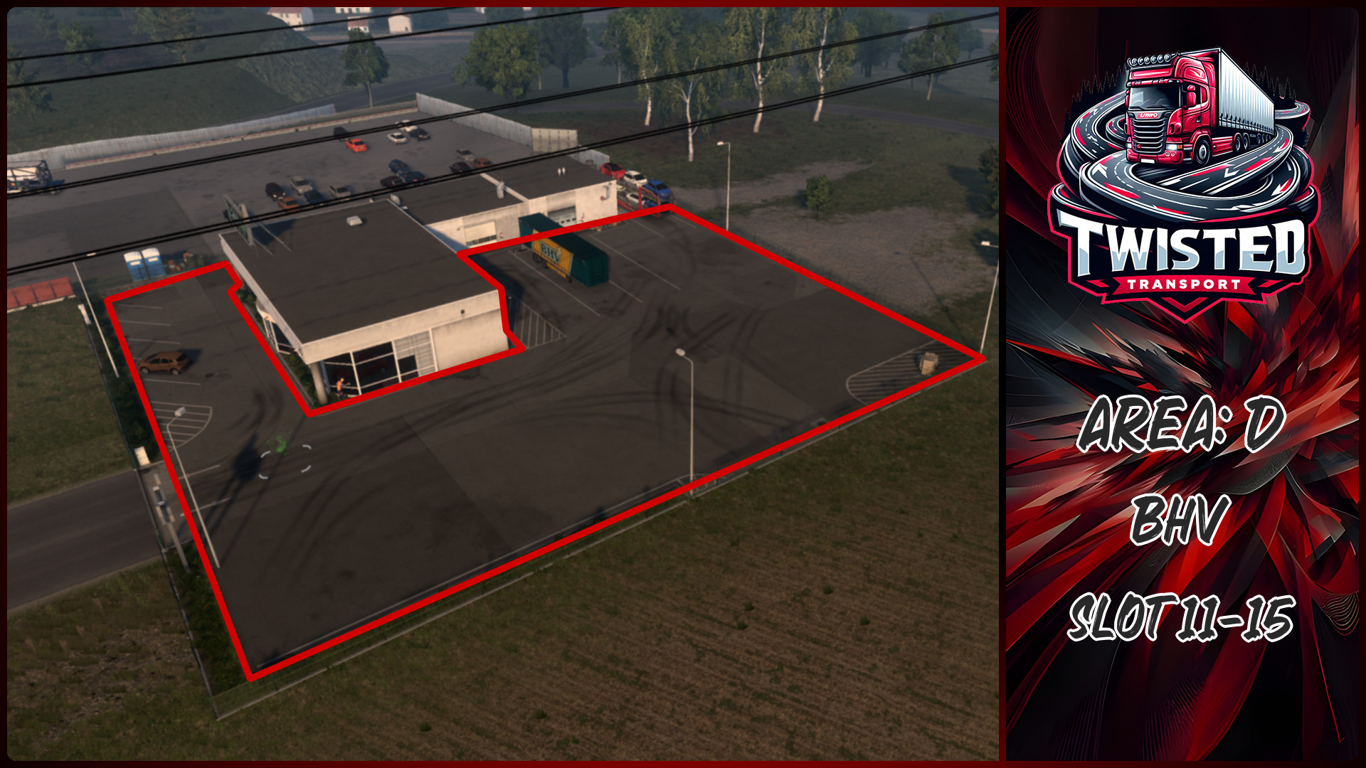 Parking layout for BHV