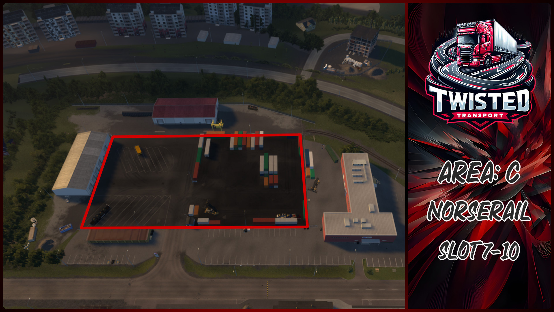 Parking layout for NORSERAIL