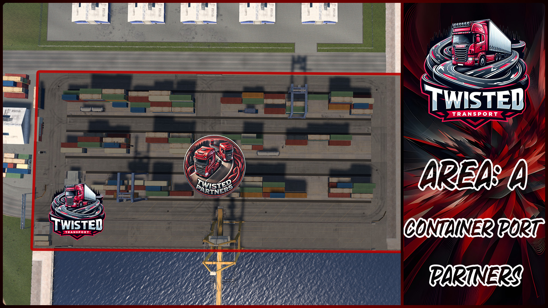 Parking layout for CONTAINER PORT [PARTNERS