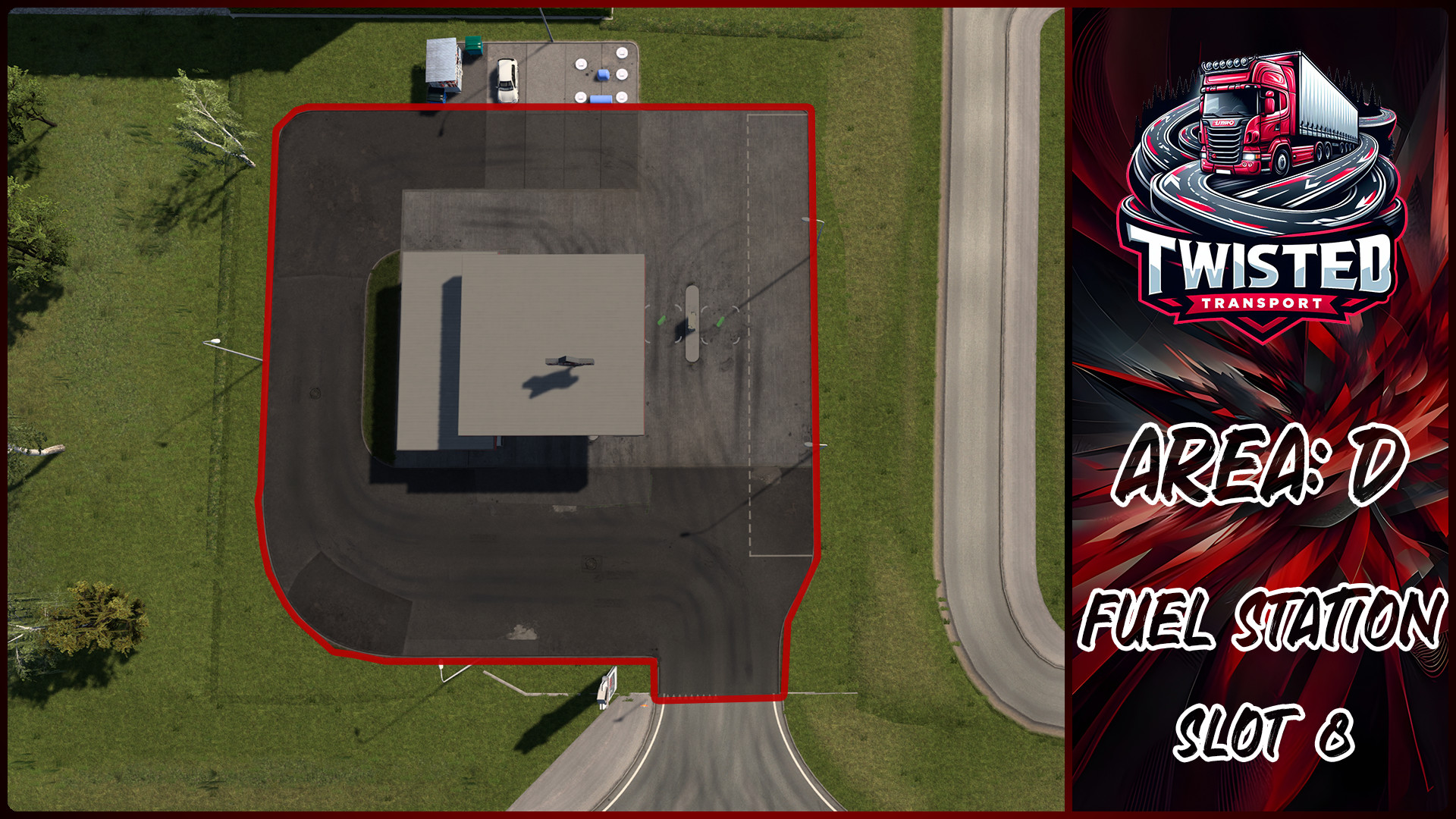Parking layout for FUEL STATION