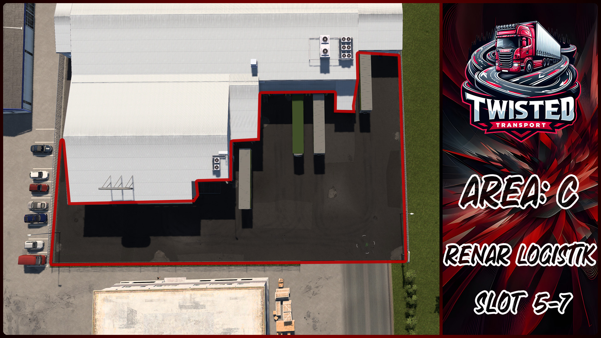 Parking layout for RENAR LOGISTIK