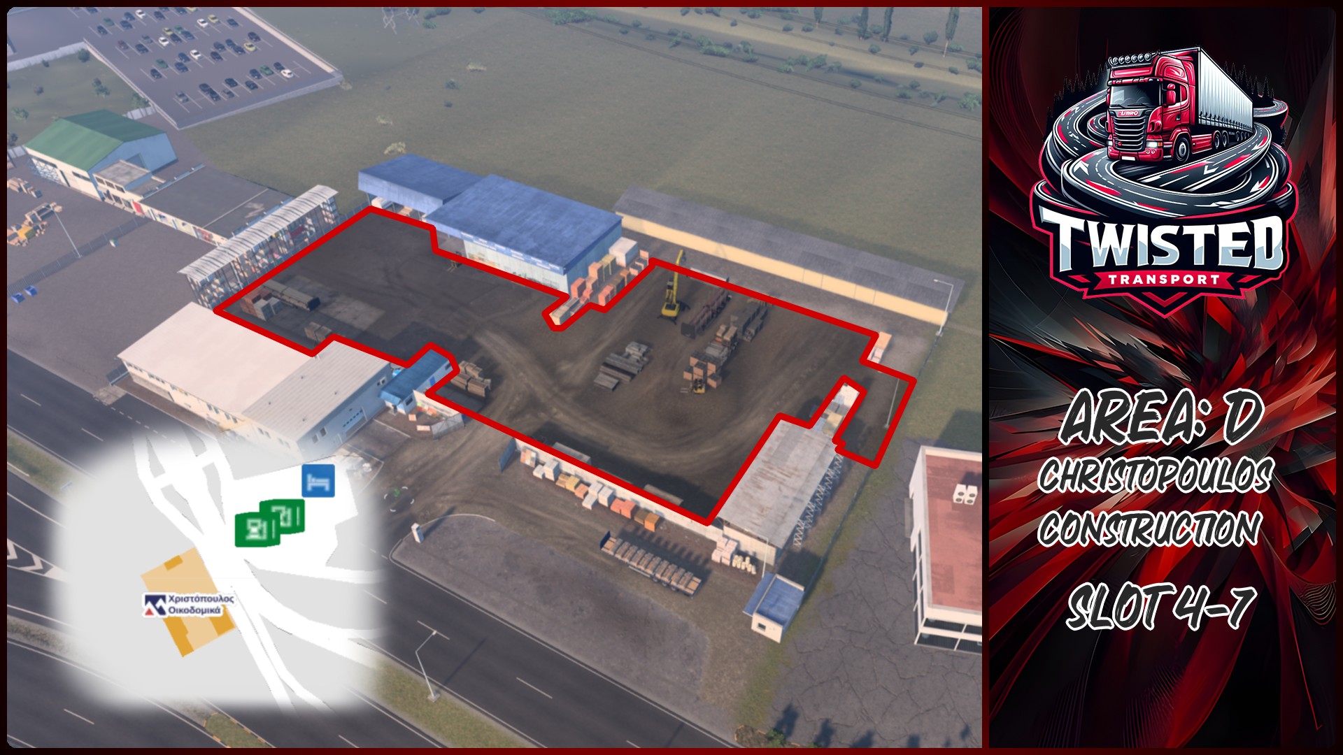 Parking layout for D