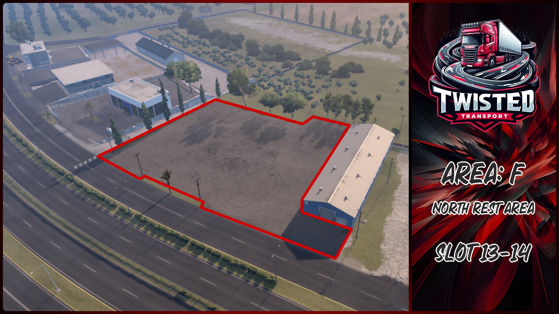 Parking layout for F