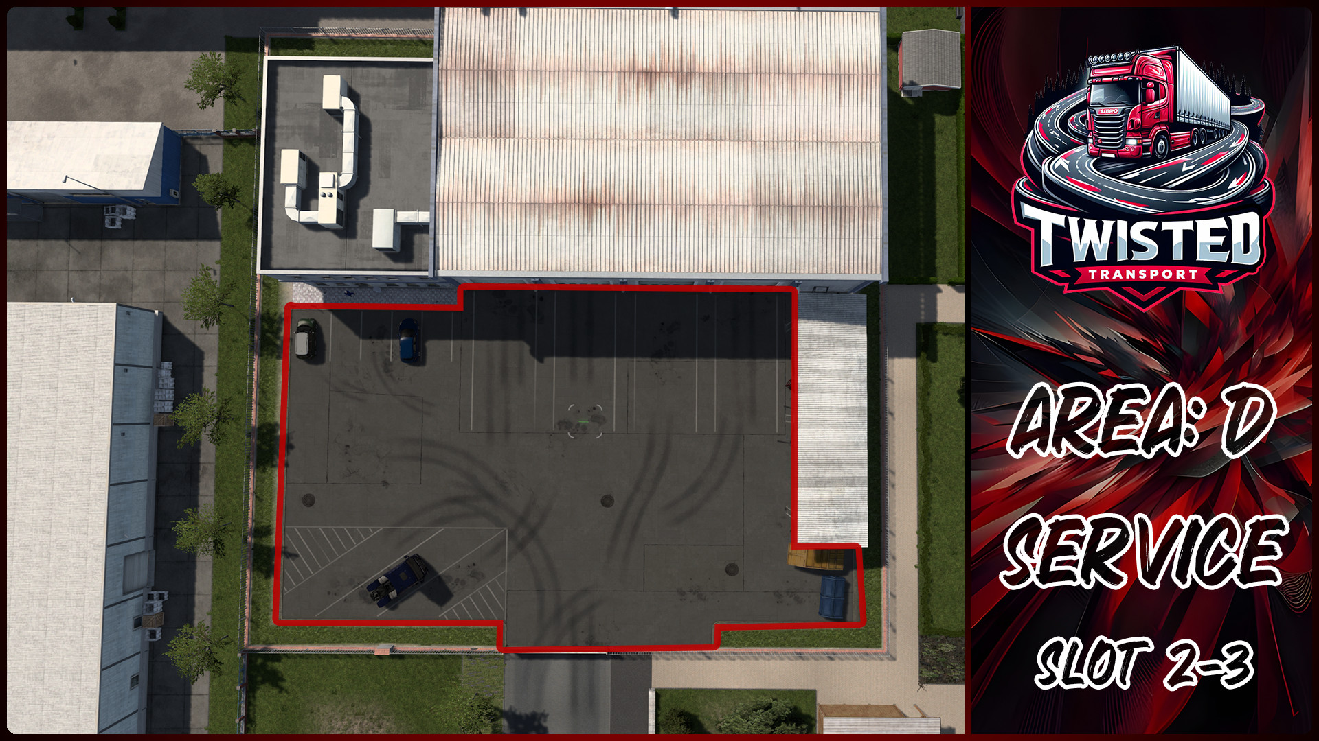 Parking layout for Service