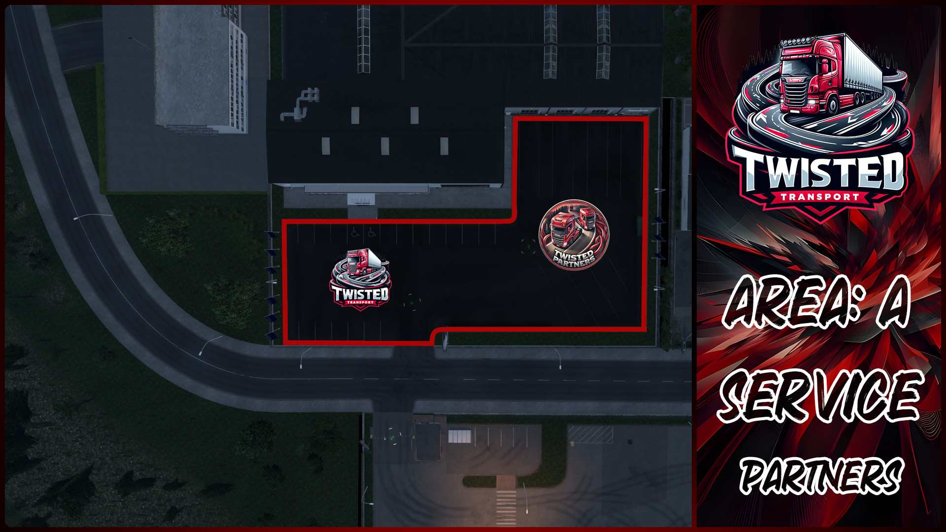 Parking layout for Service
