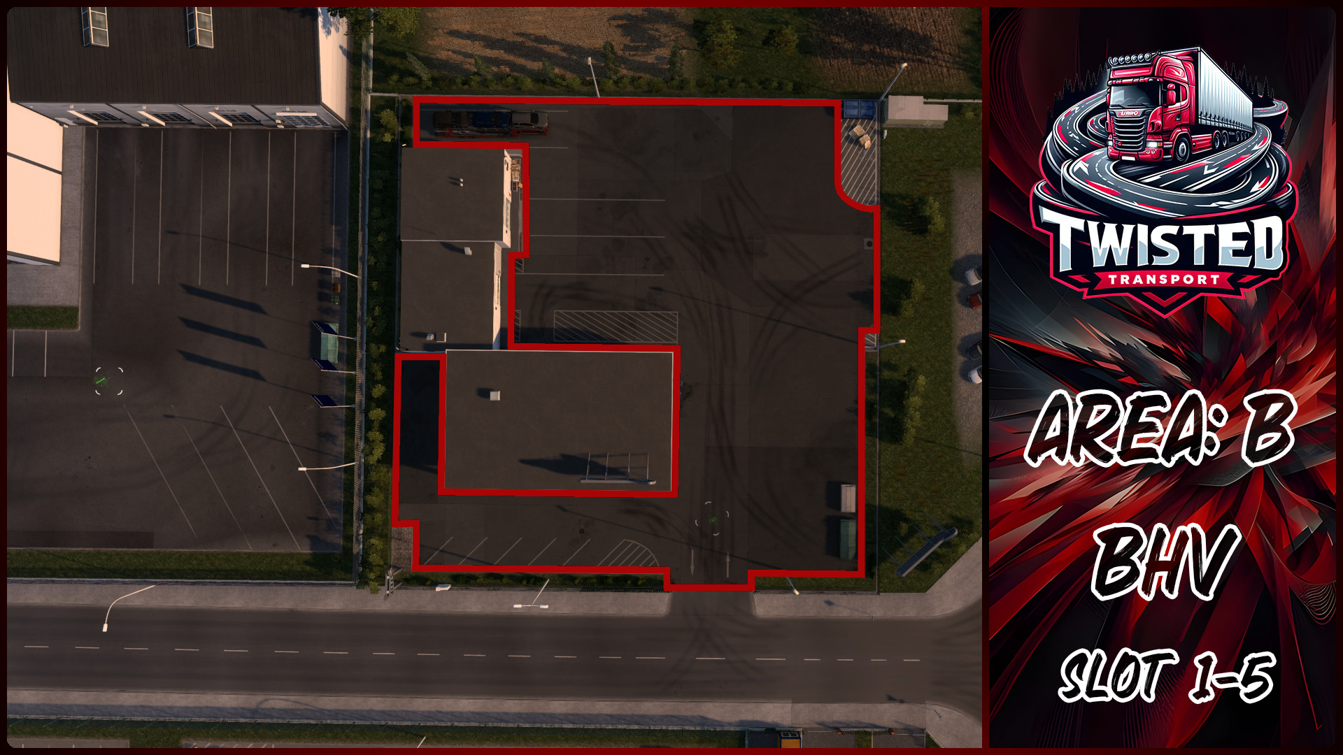Parking layout for BHV
