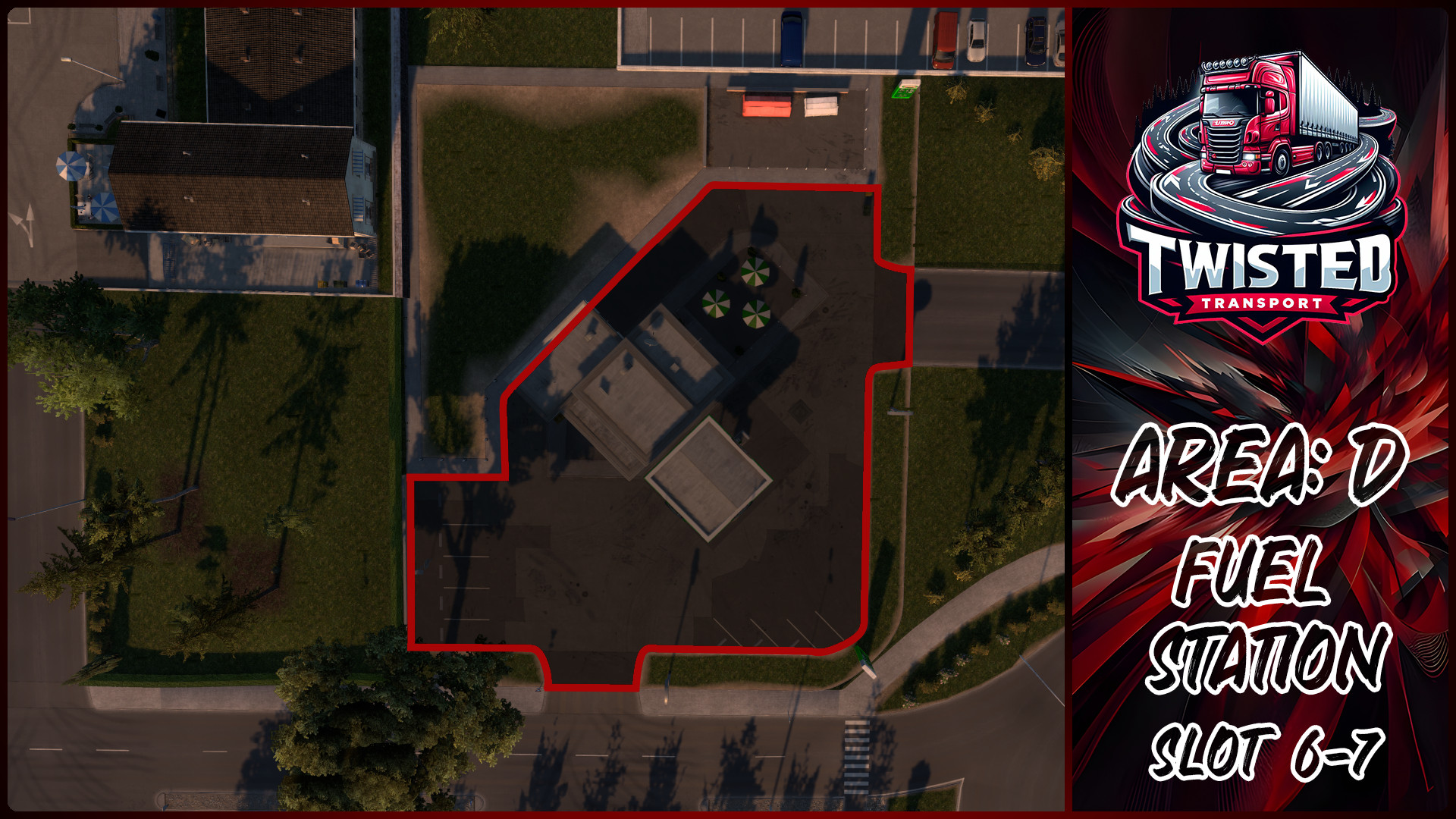 Parking layout for Fuel Station
