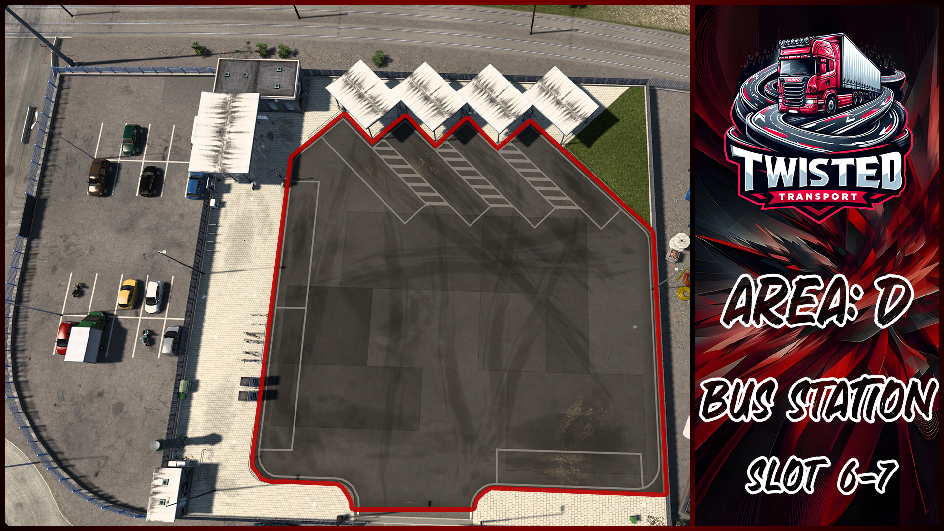 Parking layout for Bus Station