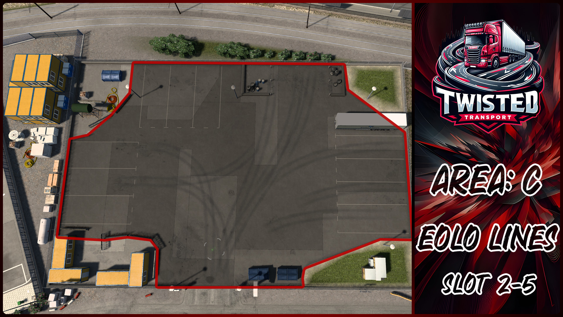 Parking layout for Eolo Lines