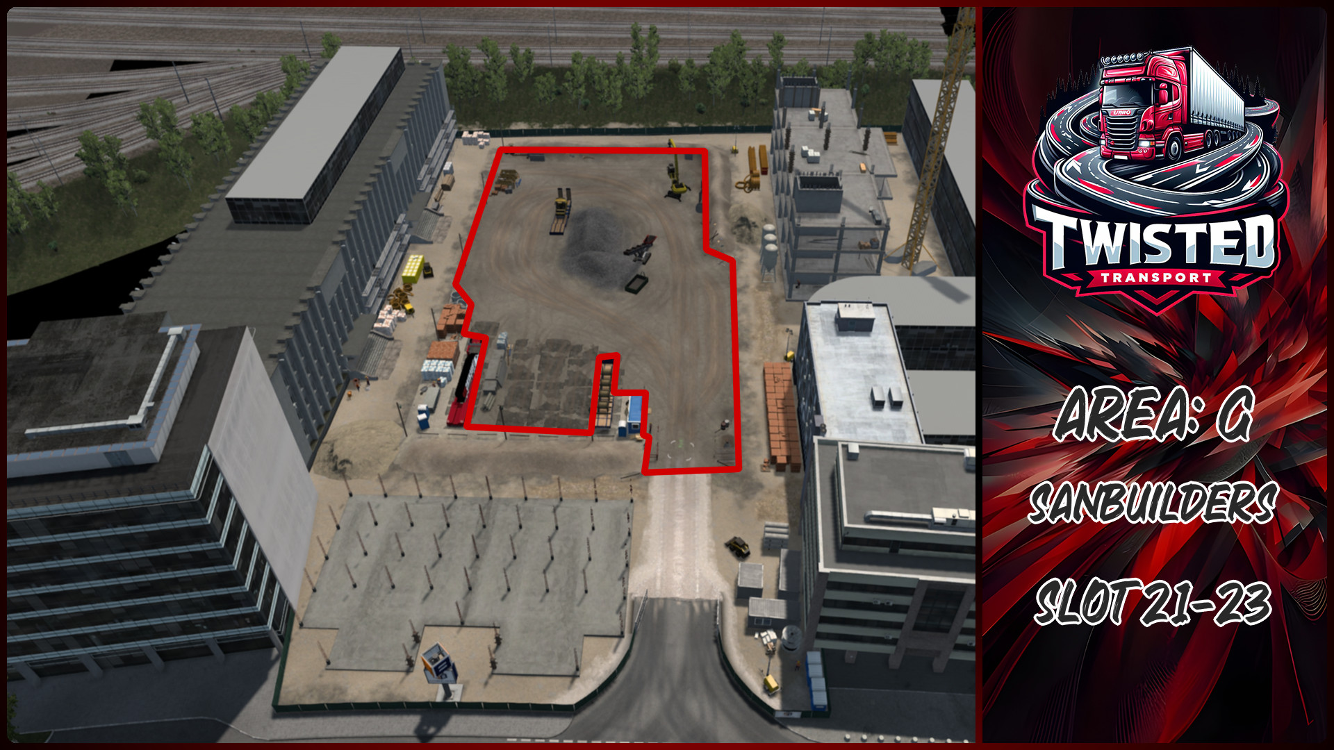 Parking layout for SANBUILDERS