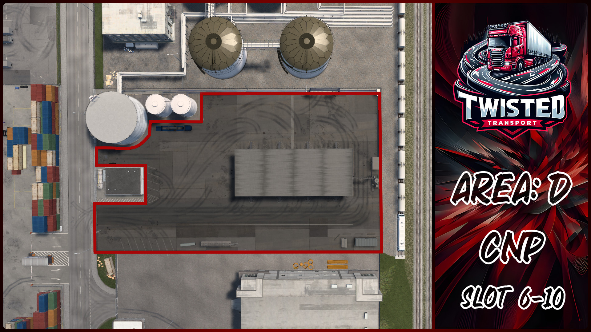Parking layout for CNP