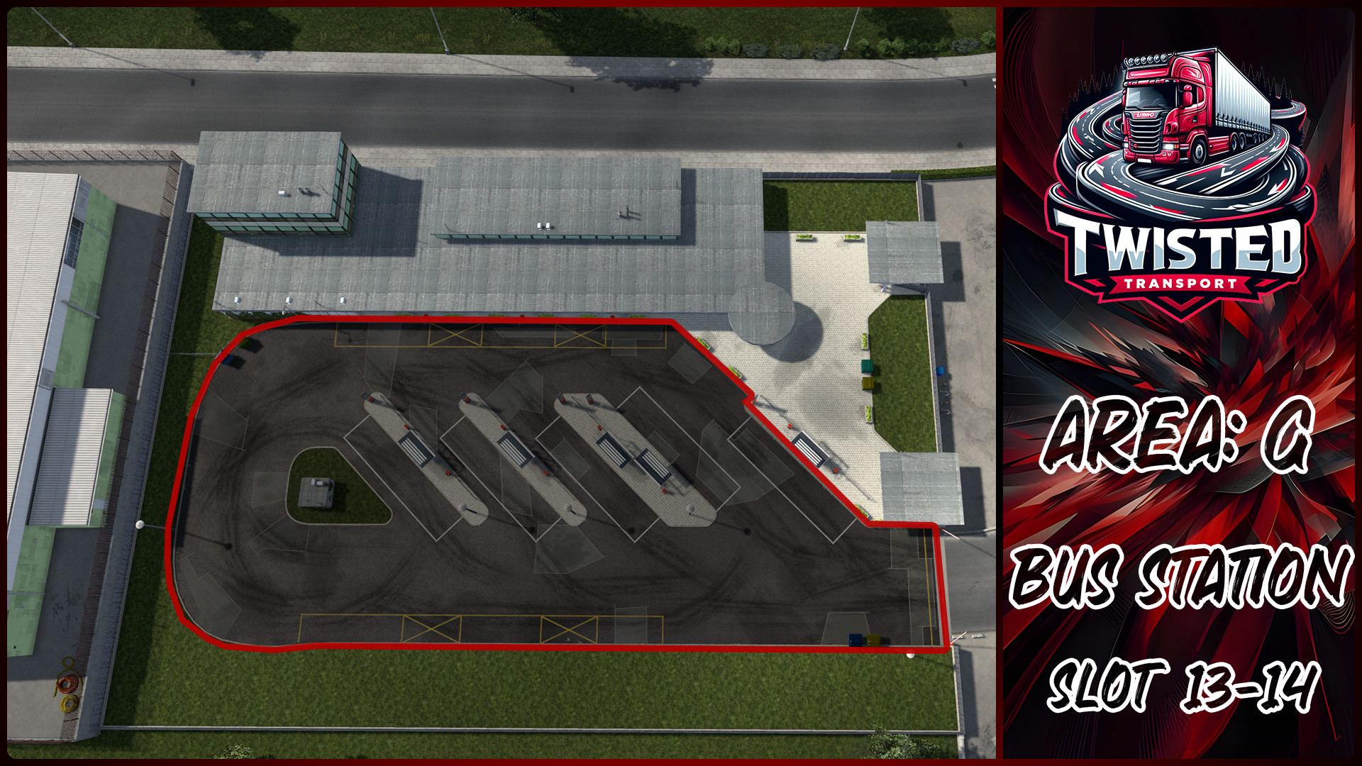 Parking layout for Bus Station