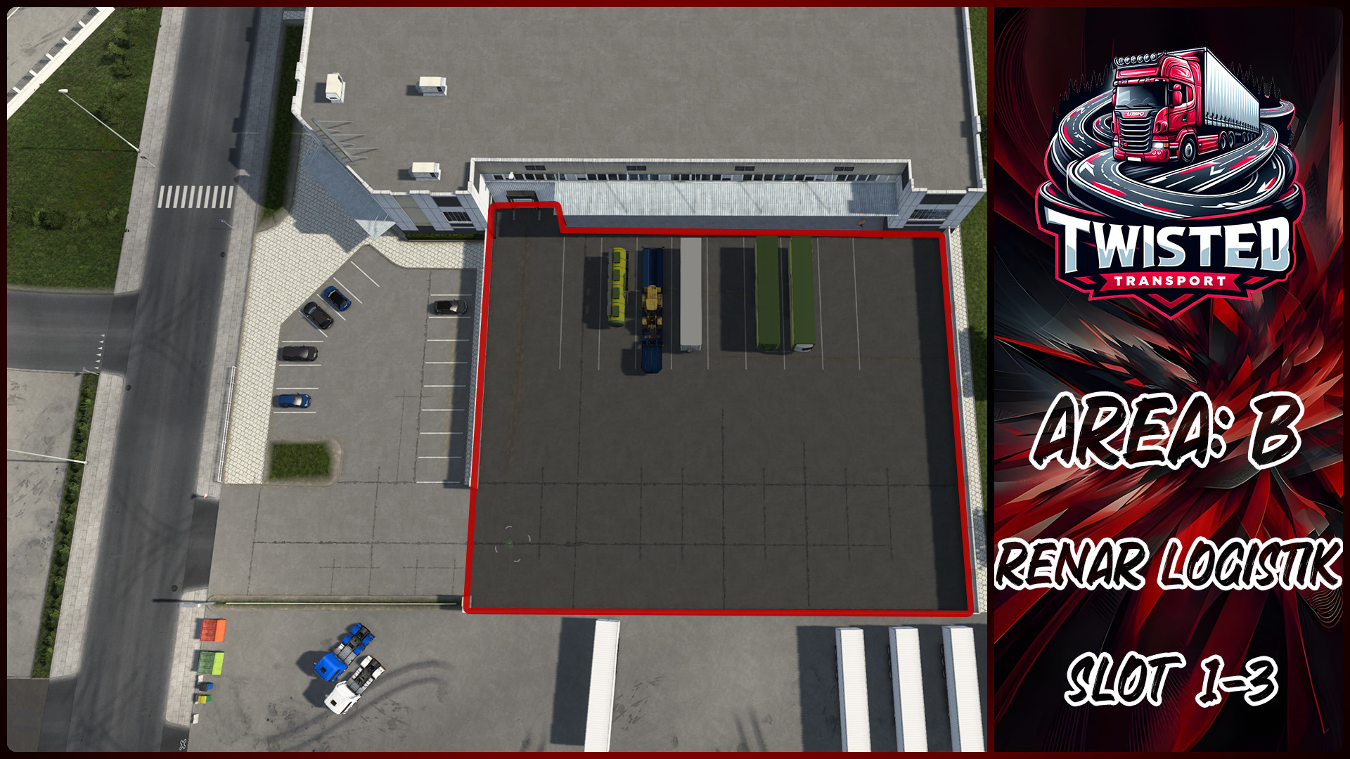 Parking layout for Renar Logistik
