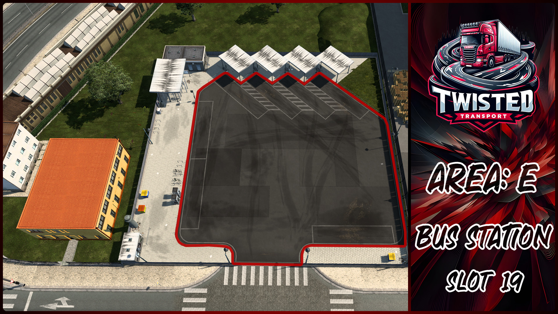 Parking layout for Bus Station