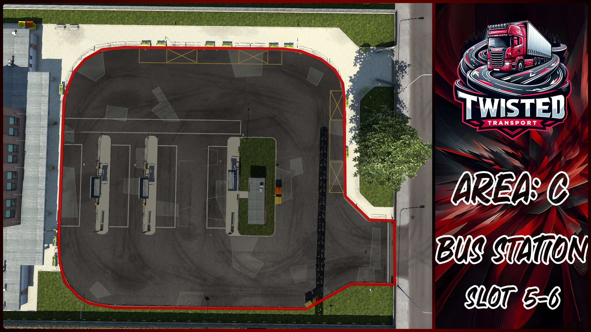 Parking layout for Bus Station