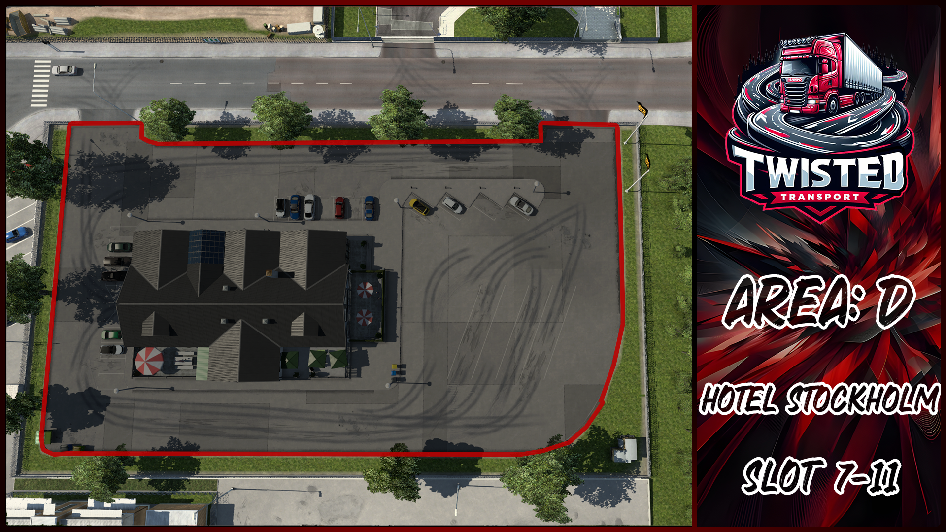 Parking layout for Hotel Stockholm