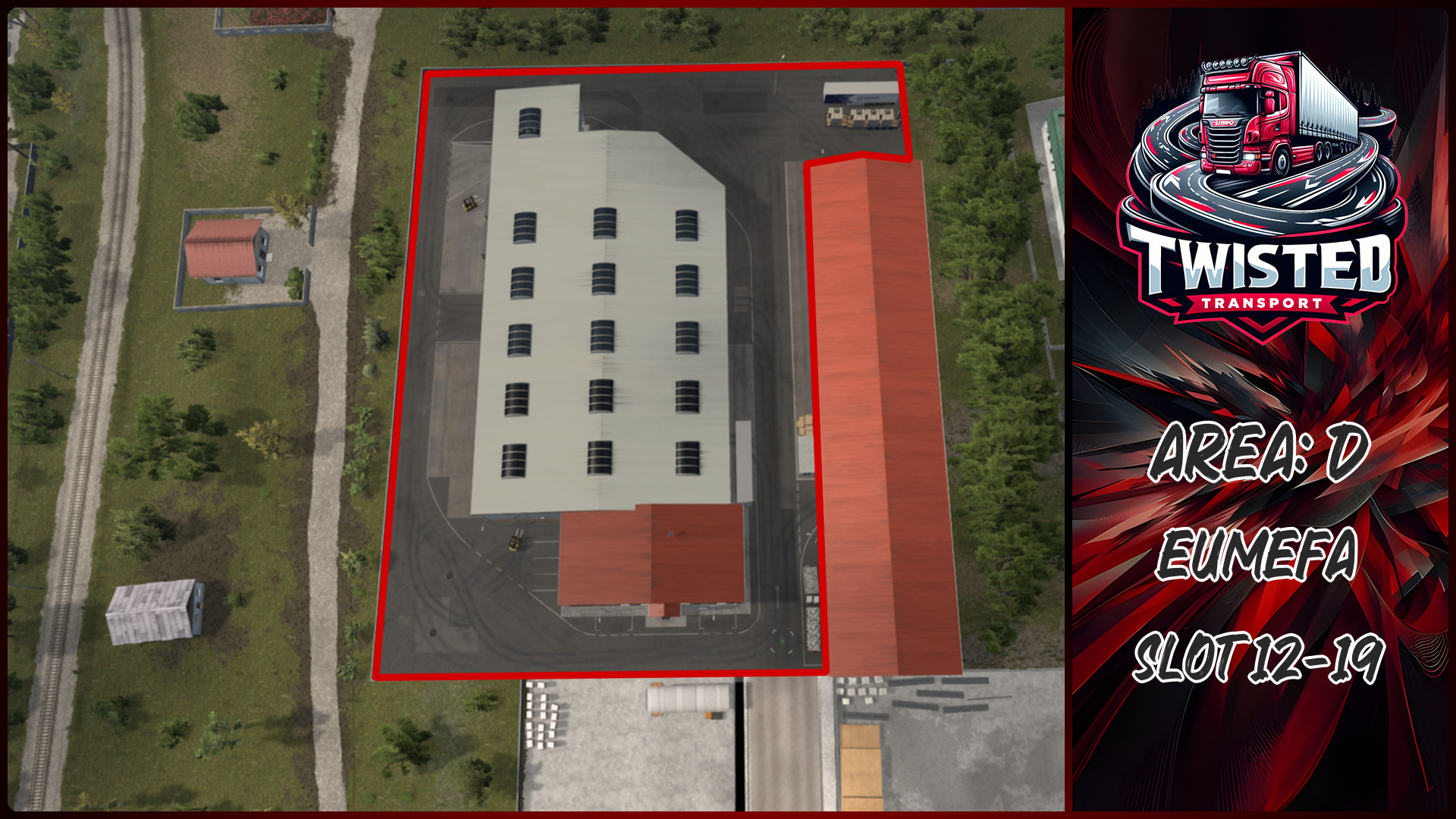 Parking layout for EUMEFA